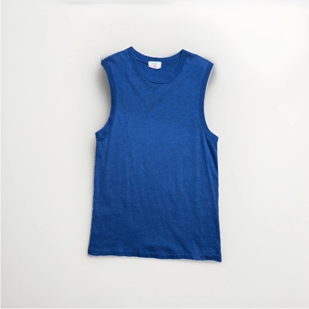 Re/done Hanes Muscle Tank top 60’s classic Navy Small